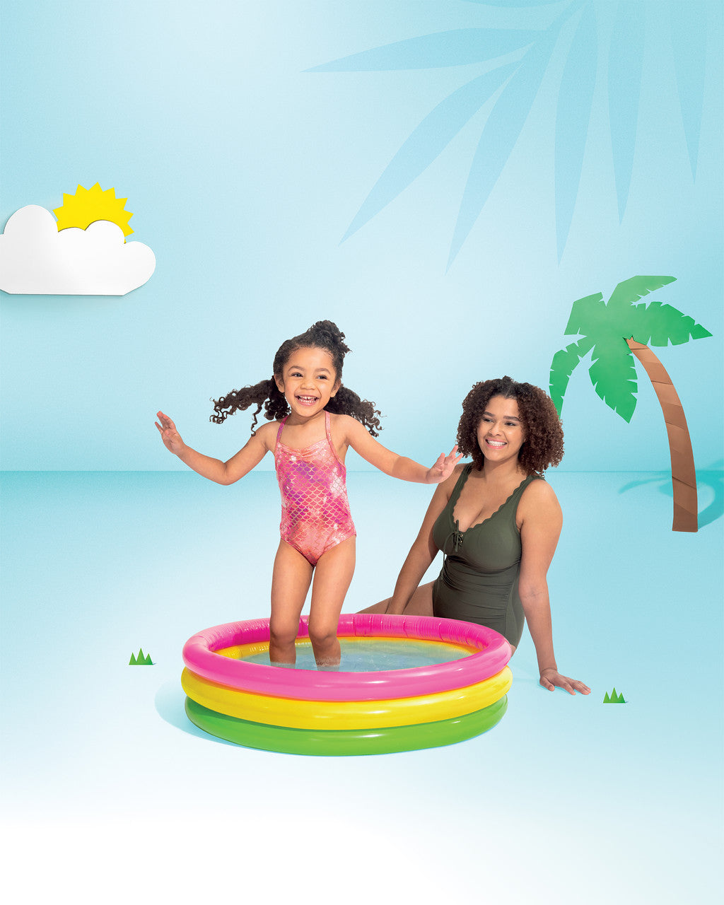 Intex Sunset Glow Kiddie Pool 86cm x 25cm - 58294
